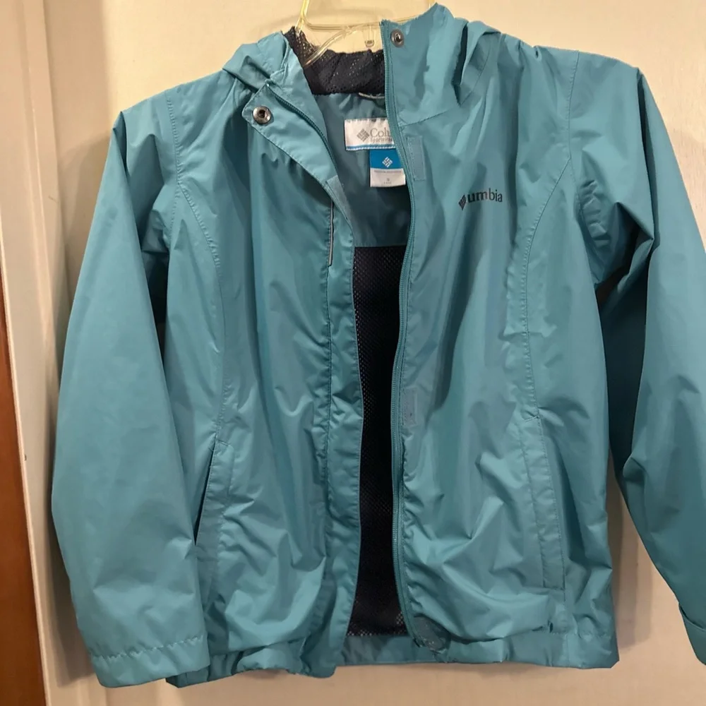 Columbia Girls Hooded Jacket Size Smoll - Picture 5 of 9